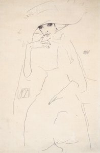 Portret van de danseres Moa door Egon Schiele